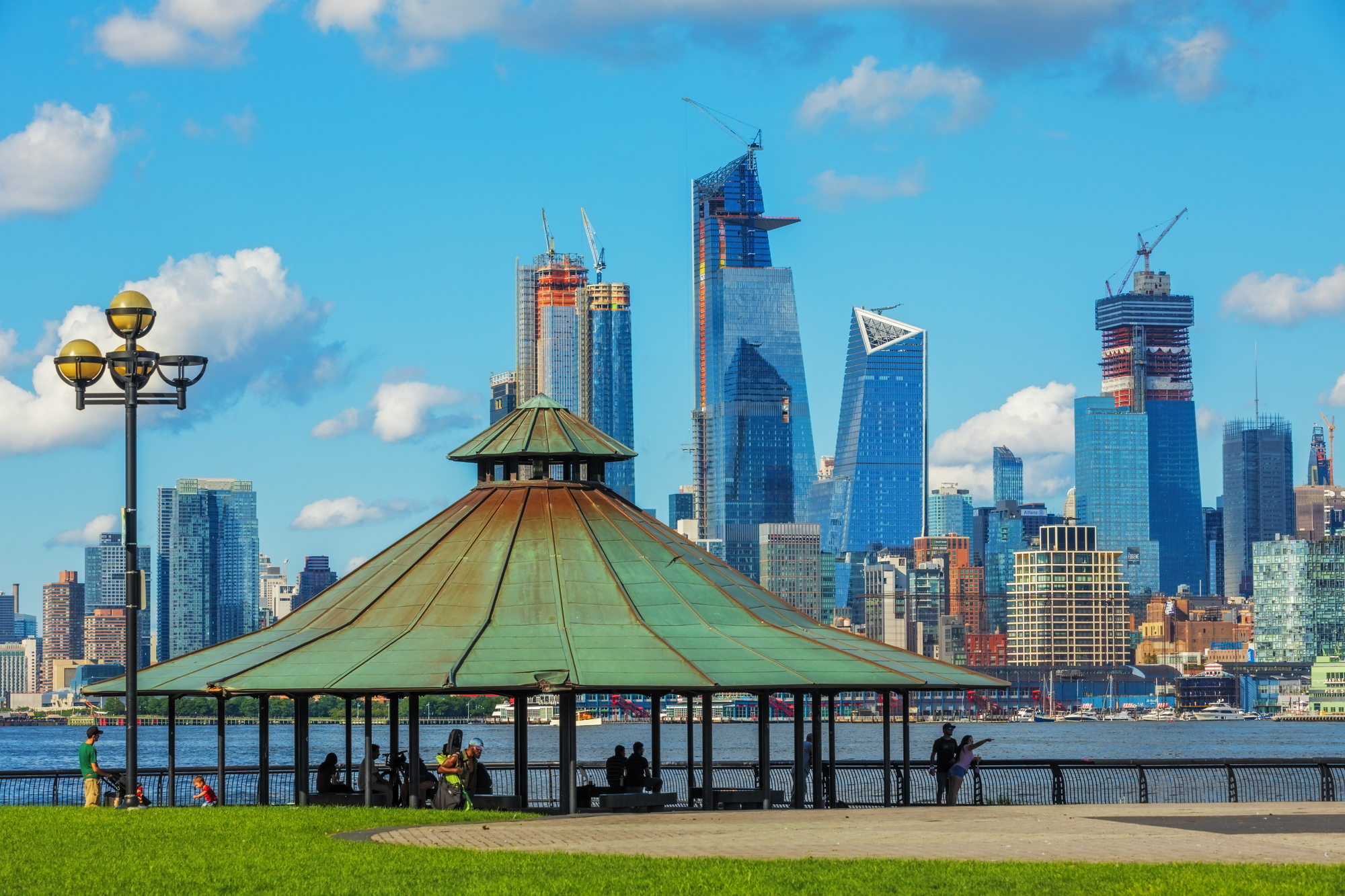 Manhattan skyline from Hoboken Riverside Park