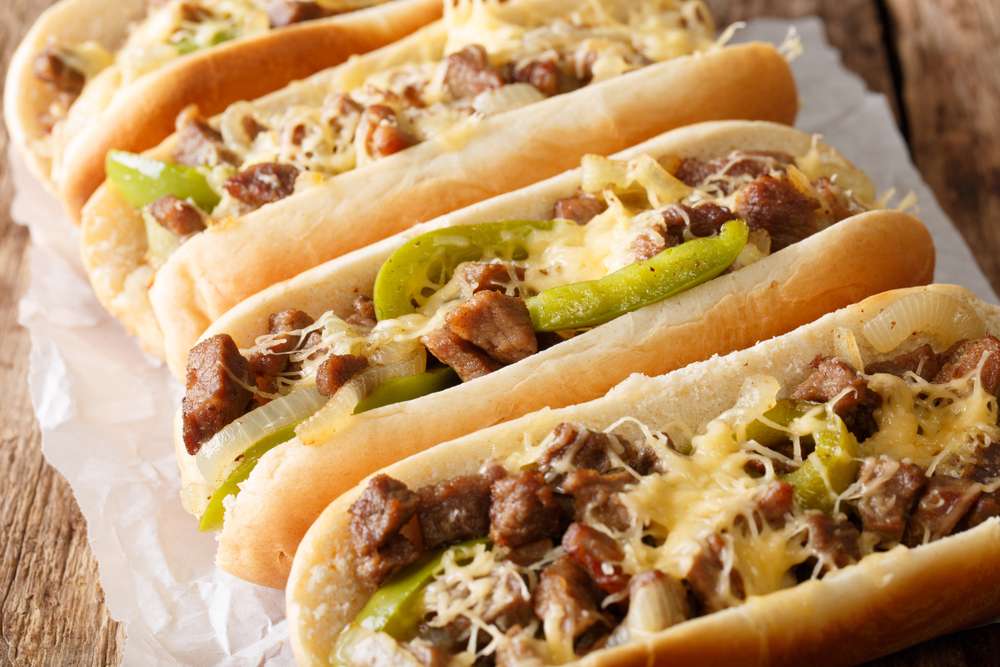 Philadelphia cheesesteak sandwich